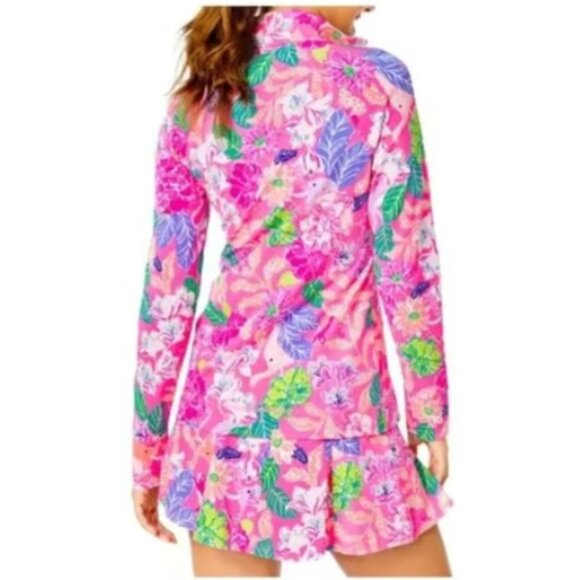 NWT Lilly Pulitzer Luxletic Brittana Jacket - Best of Friends tennis Size L - Picture 3 of 6